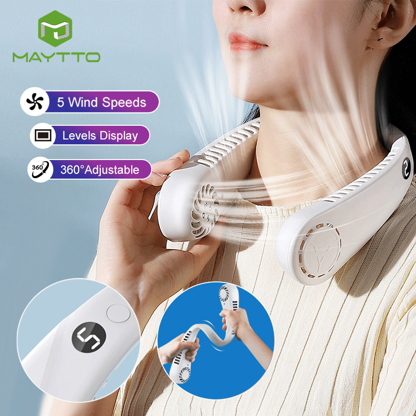Portable Hanging Neck Fan Rechargeable