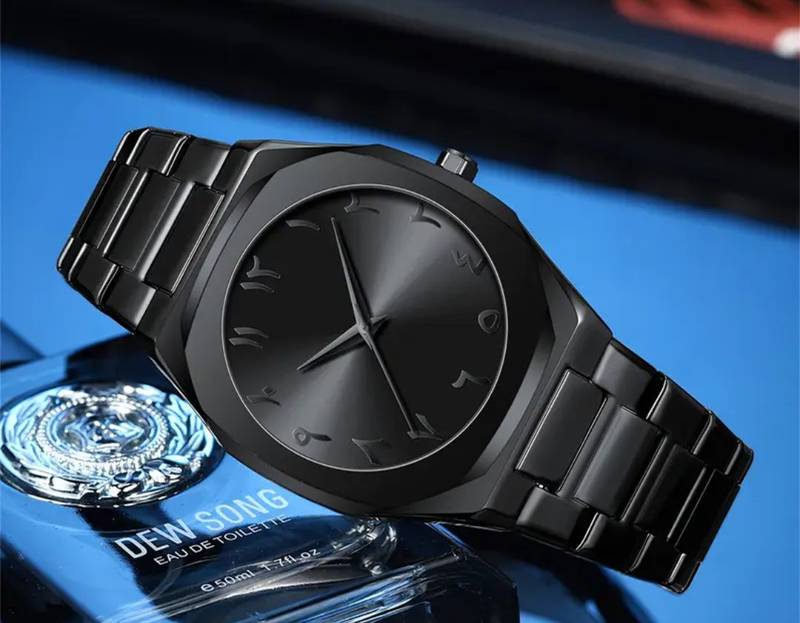 Black Arabic Aura Watch