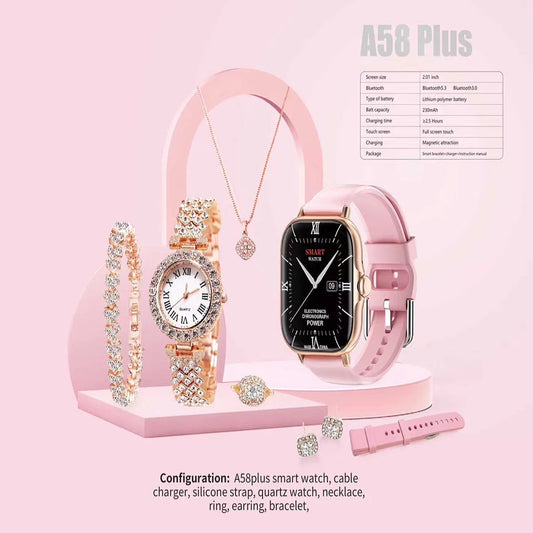 A58 Plus 6 IN 1 Smartwatch